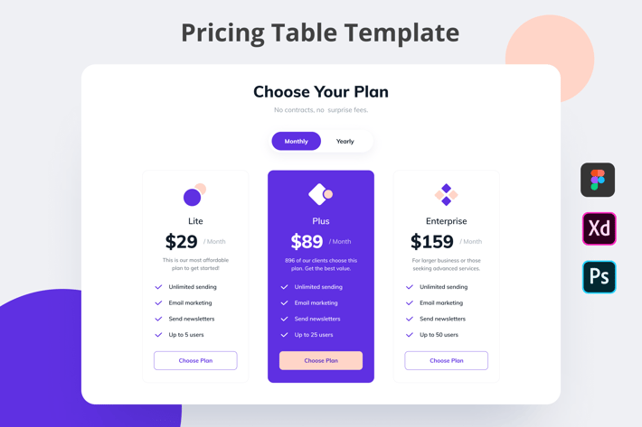 Pricing Plan UI
