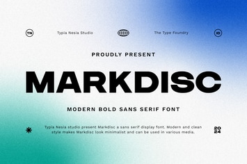 Markdisc - Modern Bold Sans Serif Font