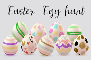 Set of Decorative Easter Eggs