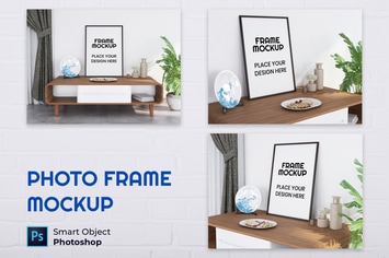 Blank Photo Frame Mockup