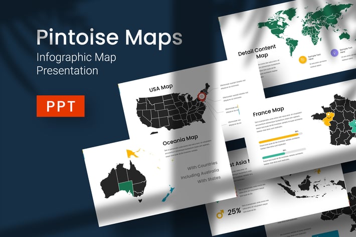 Pintoise Map - Powerpoint Template