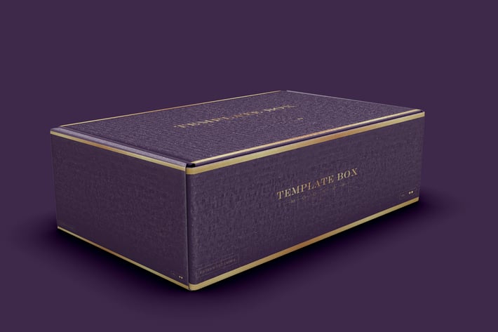 Rectangular Cardboard Box Mockup