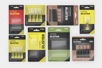 Multipurpose Hanging Blister Mockup