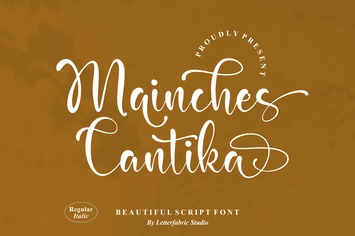 Mainches Cantika Script Font