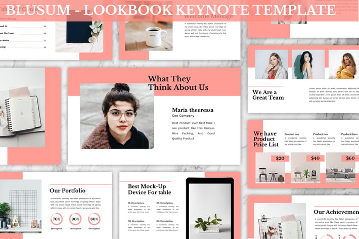 Blusum - Lookbook Keynote Template
