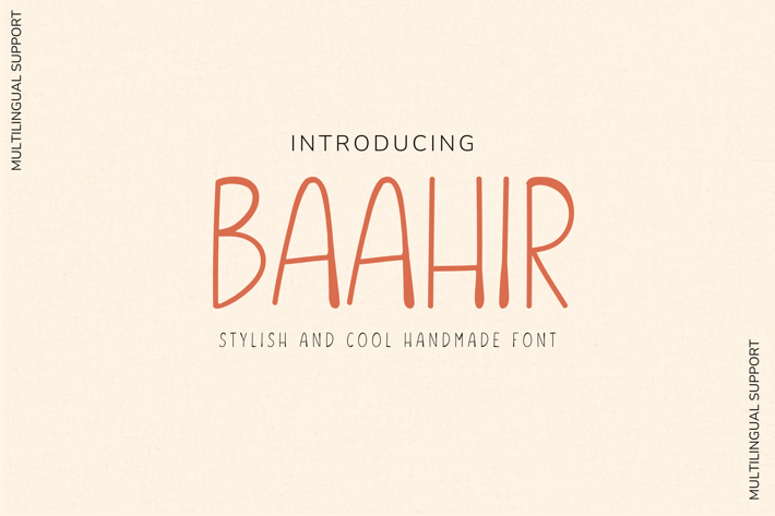 Baahir Handmade Font