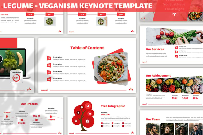 Legume - Veganism Keynote Template