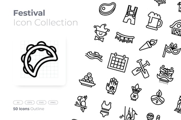 Festival Outline Icon