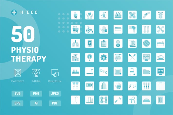 Hidoc - Physiotherapy Icons