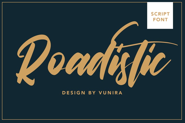 Roadistic | Script Font