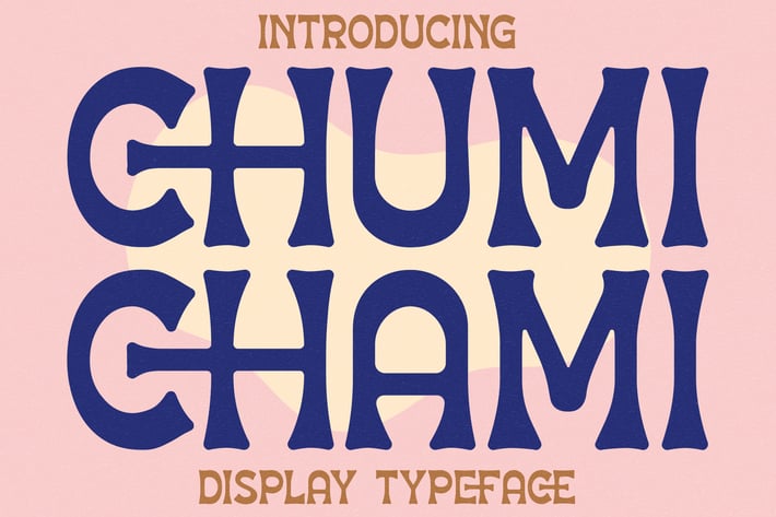 Chumi Chami Display Typeface Font