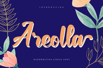 Areolla | Handwritten Script Font
