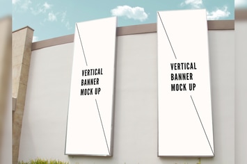 Vertical Banner Mock Up