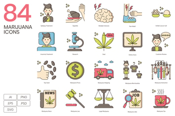 Marijuana Icons