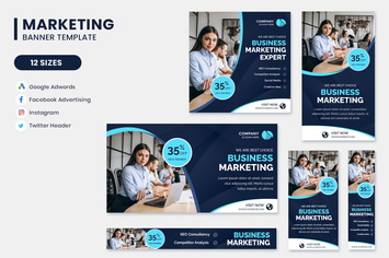Marketing Google Adwords Banner Template