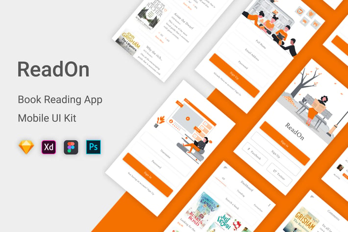 ReadOn - Book Reading UI Kit