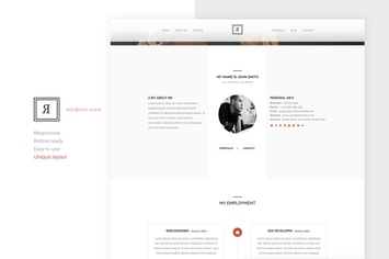  RIVAL One Page Vcard Wordpress Theme 