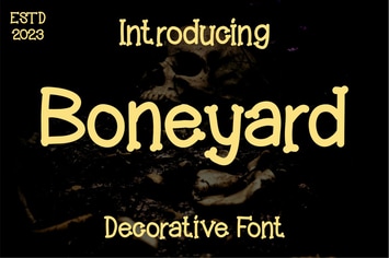Boneyard Font