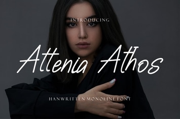 Attenia Athos Handwritten Font.