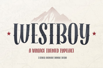 Westboy - Vintage Themed Font