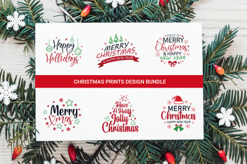 Christmas bundle svg Snowflakes svg Winter Santa