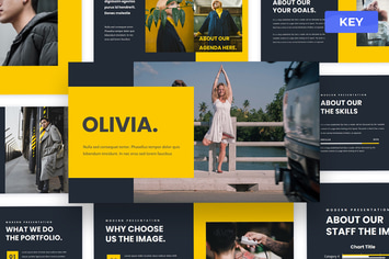 Olivia - Fashion Keynote Presentation Template
