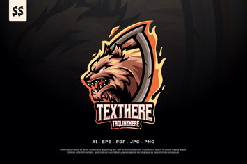 Wolf Mascot Logo Design