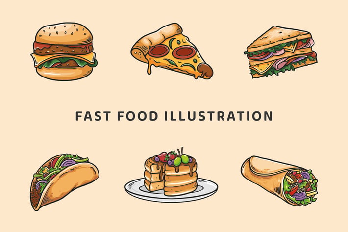Fast Food Illustration