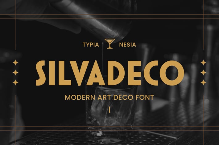 Silvadeco - Modern Art Deco Font 