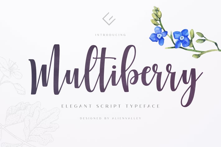 Multiberry - Script Font