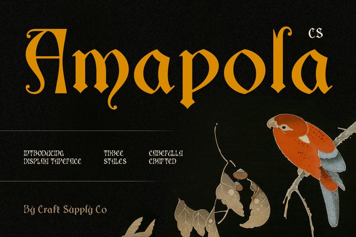 Amapola – Gothic Uncial Font