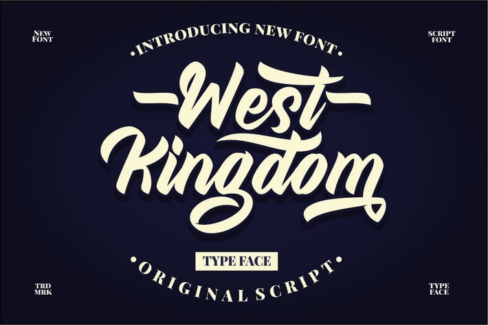 West Kingdom - Modern Script Font