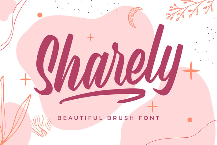 Sharely - Beautiful Brush Font