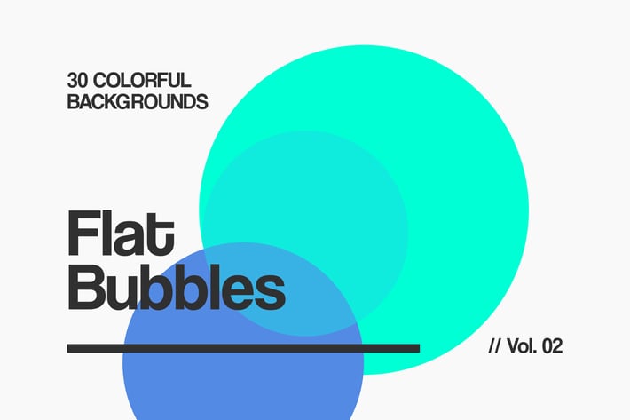 Flat Bubbles | Colorful Backgrounds | Vol. 02