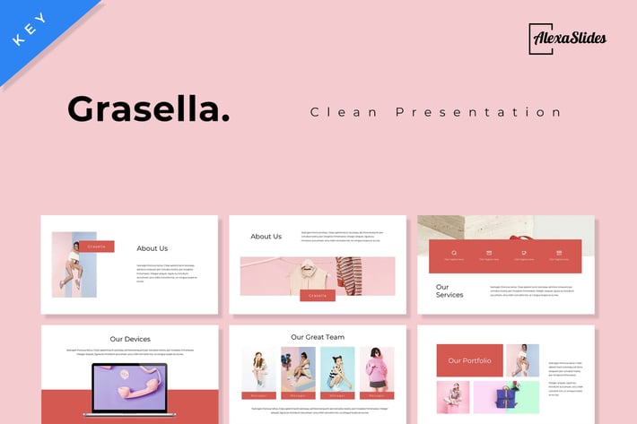 Grasella - Clean Keynote Presentation Template