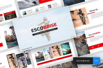 Escobrise - Extreme Sport Keynote Template