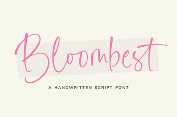 Bloombest - Handwritten Script Logo Font