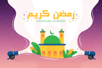 Ramadan Kareem Background Illustration