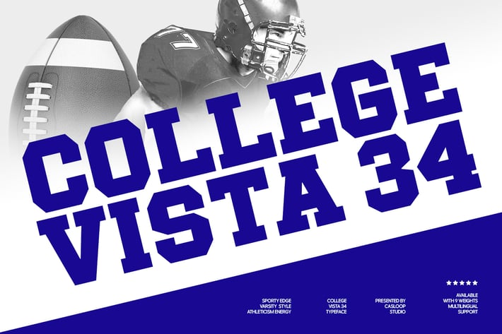 College Vista 34 - Varsity Campus Slab Serif Font