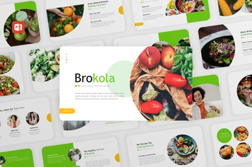 Brokola - Healthy Food PowerPoint Template