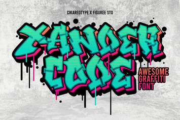 Xandercode -  Urban Graffiti Font