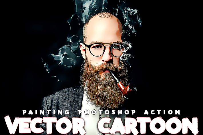 Vector Cartoon Photoshop Action
