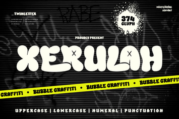 Xerulah - Bubble Graffiti Font