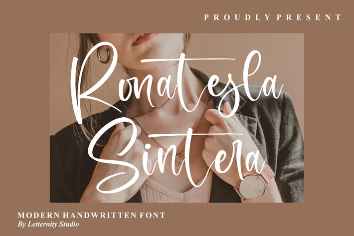 Ronatesla Sintera Modern Handwritten Font