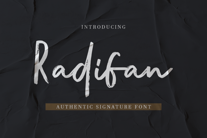 Radifan - Authentic Signature Font