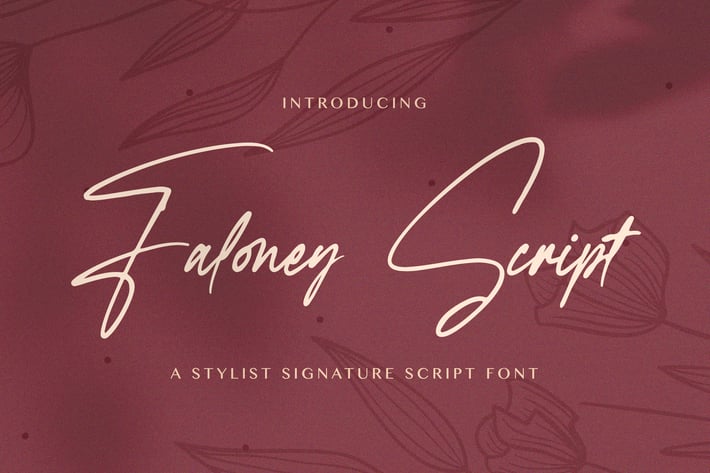 Faloney Script - Handwritten Font