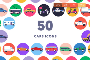 50 Cars Icons
