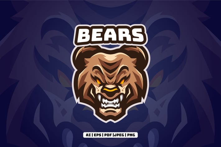 Bears Esports Mascot Logo