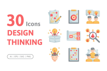 30 Design Thinking Icons