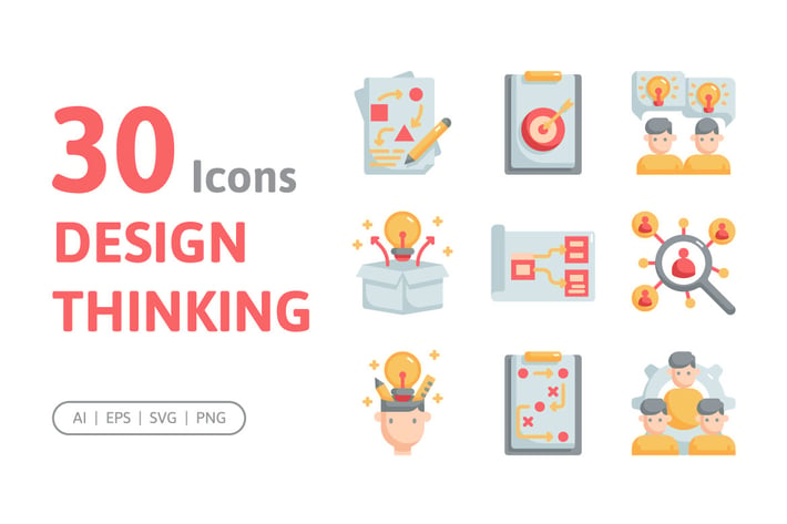 30 Design Thinking Icons